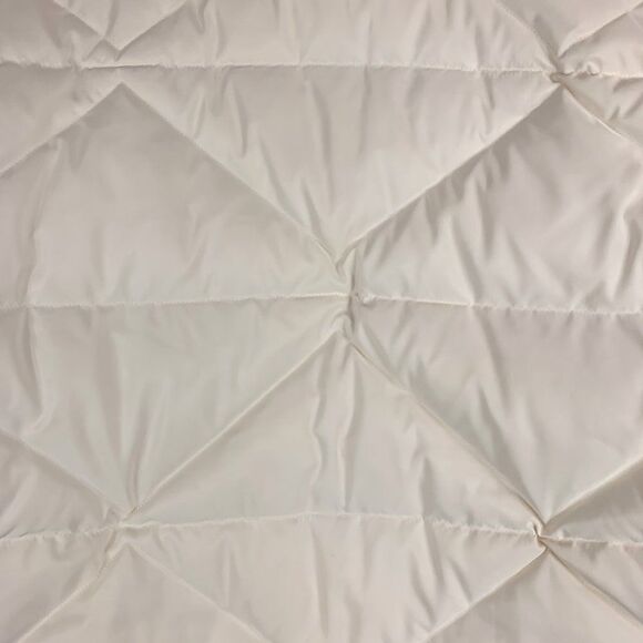 Grey Lab Down Filled Jacket Womens Small Ivory Designer Chic Boho Goose Feathers - Picture 10 of 16